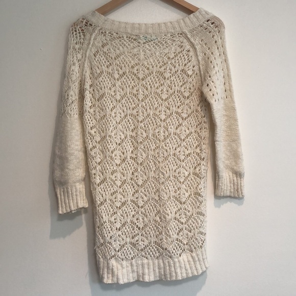 Maurice sweater lace and knit white size small - Picture 5 of 5